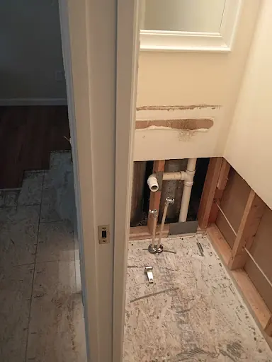 Restoration equipment on a San Mateo job